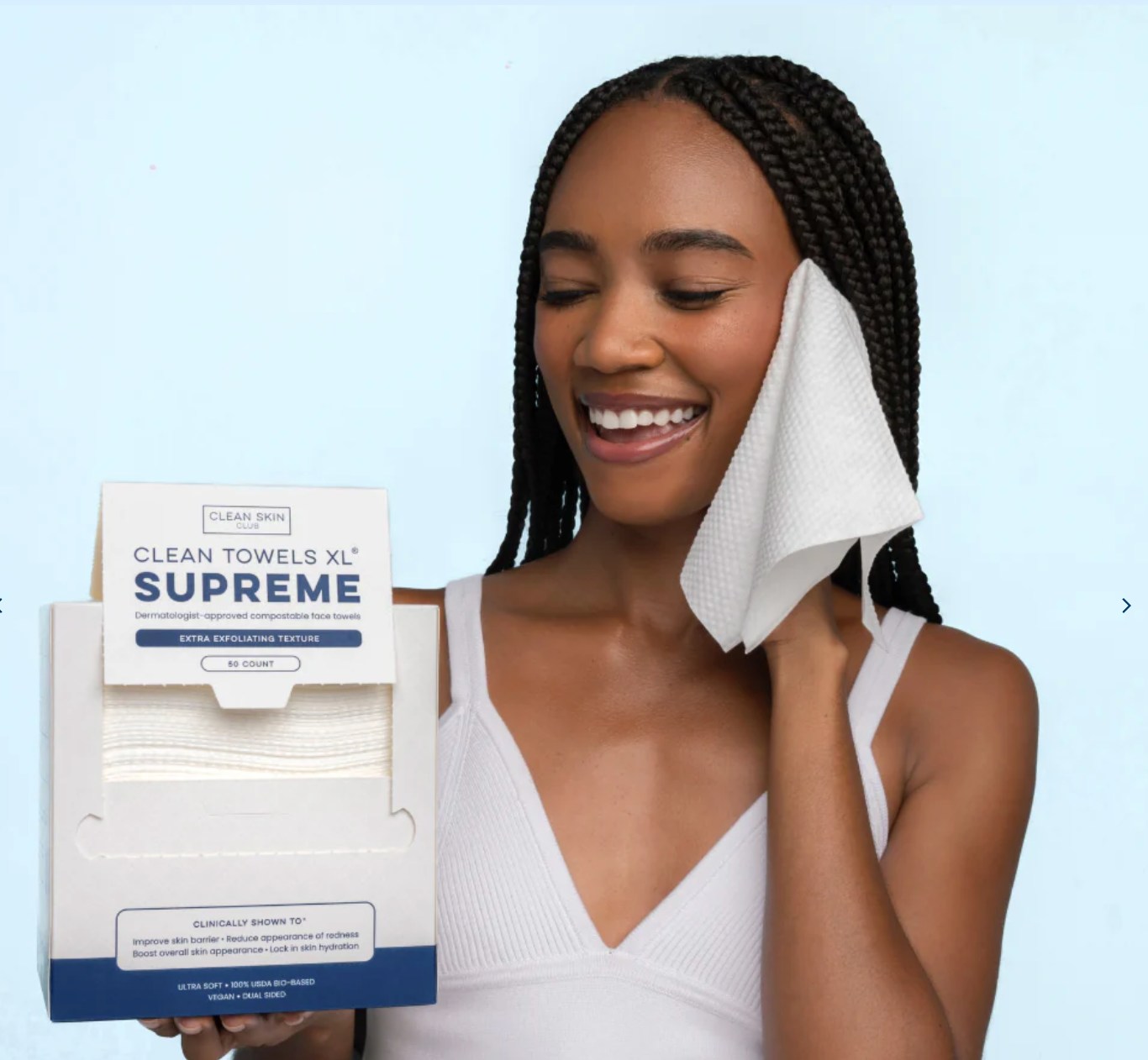 Clean Towels: Supreme, XL + Travel Size