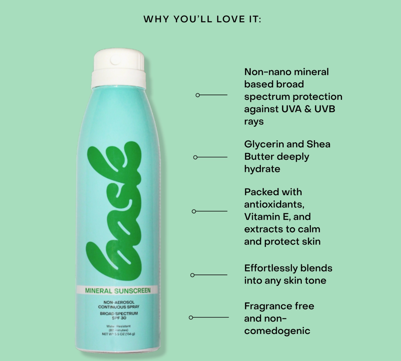 Mineral Non-Aerosol Spray SPF 30 - bespøke by SKINALCHEMY