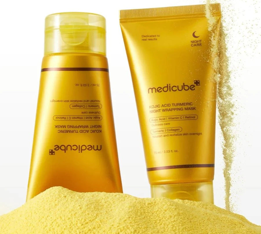 Medicube Kojic Acid Turmeric Night Wrapping Mask - bespøke by SKINALCHEMY