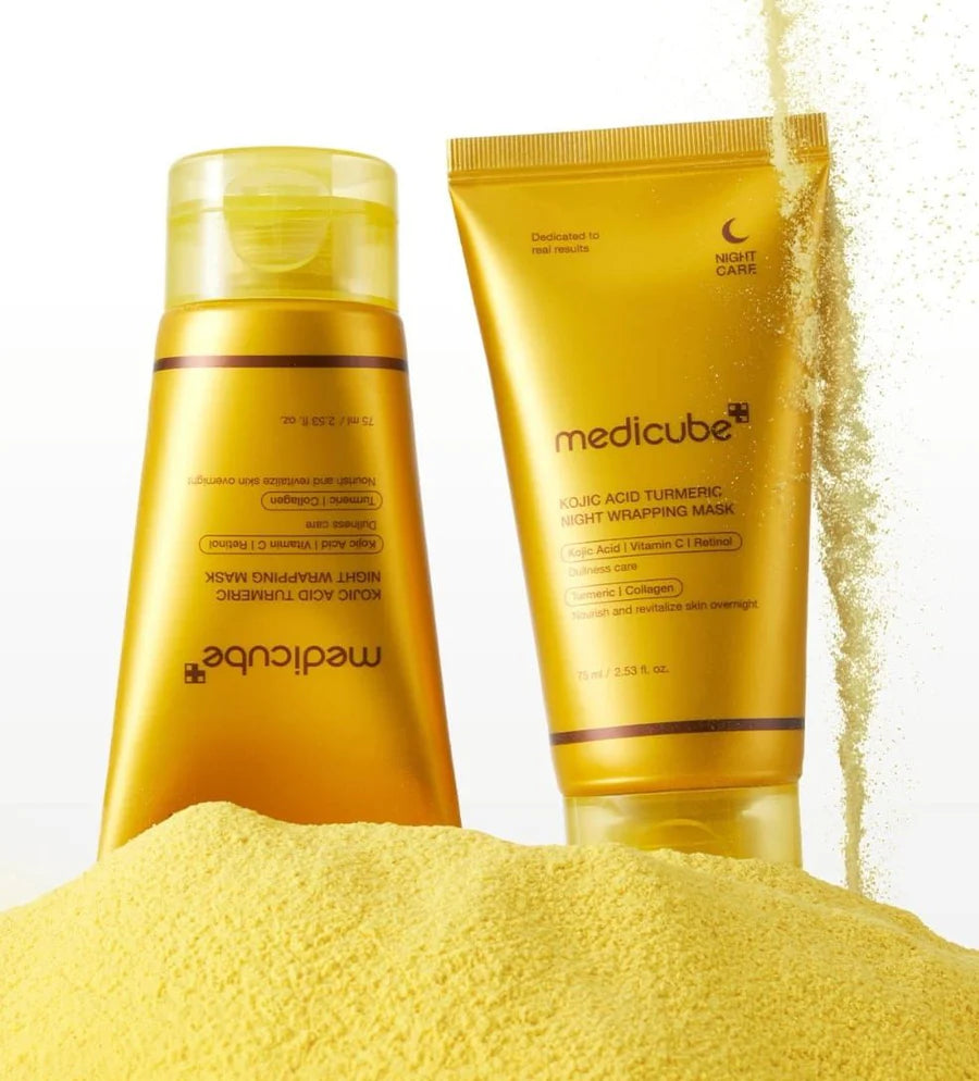 Medicube Kojic Acid Turmeric Night Wrapping Mask - bespøke by SKINALCHEMY